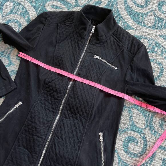 Liverpool Los Angeles Black‎ Quilted Moto Jacket - Size S - Picture 6 of 9